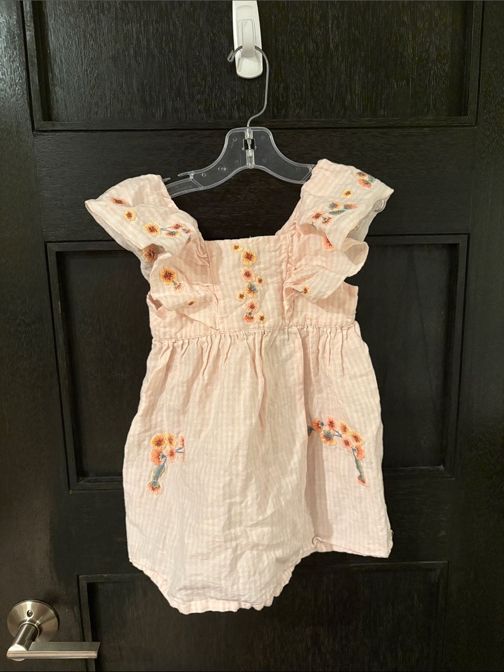 Tartine et Chocolat size 3 girls cotton linen blend floral dress